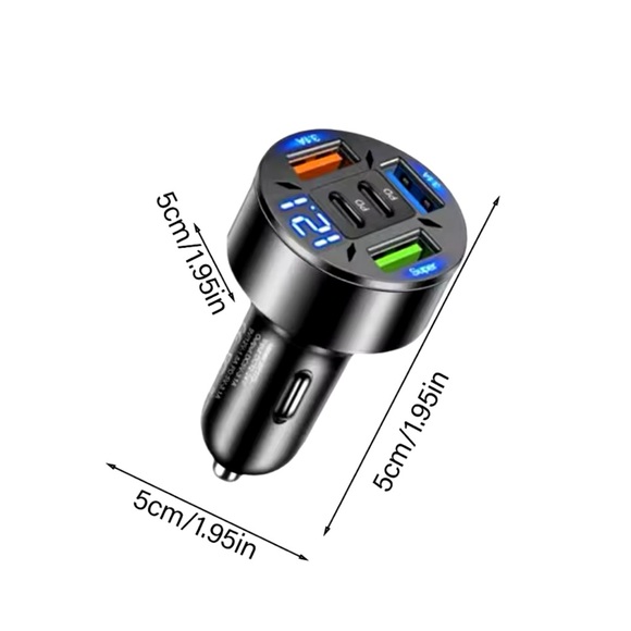 SOLD Digital Display Car USB Fast Charger - Picture 6 of 6